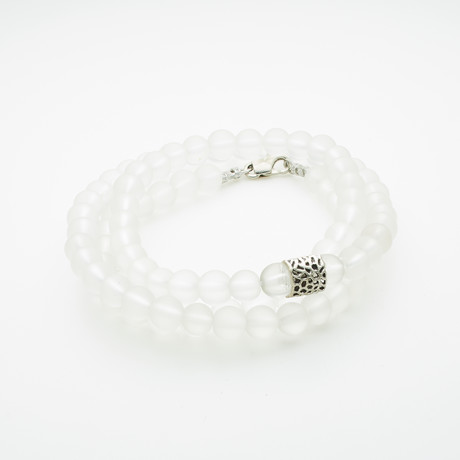 Healing Stone 2-In-1 Necklace + Wrap Bracelet // Clear Quartz (S)