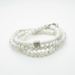 Healing Stone 2-In-1 Necklace + Wrap Bracelet // Howlite (S)