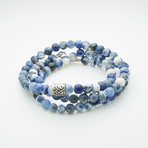 Healing Stone 2-In-1 Necklace + Wrap Bracelet // Sodalite (M)