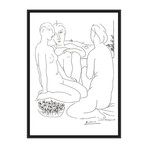 Framed Picasso Silkscreen // Three Nudes and a Bowl of Anemones Flowers
