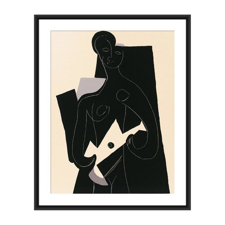 Framed Picasso Silkscreen // Woman with a Guitar