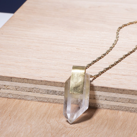 Organic Clear Quartz Necklace