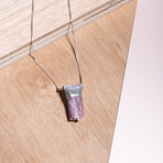 Silver + Pink Tourmaline Necklace