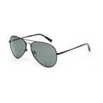 Men's River Aviator Polarized Sunglasses // Black