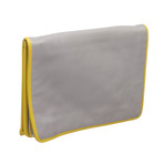 Salvatore Ferragamo // Gray + Multicolor Leather Document Holder // Pre-Owned