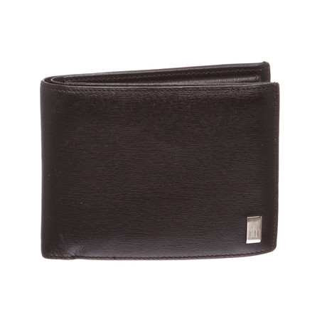 Dunhill // Black Leather Bi Fold Wallet // Pre-Owned