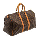 Louis Vuitton // Monogram Canvas Leather Keepall 45cm Duffle Bag Luggage // Pre-Owned