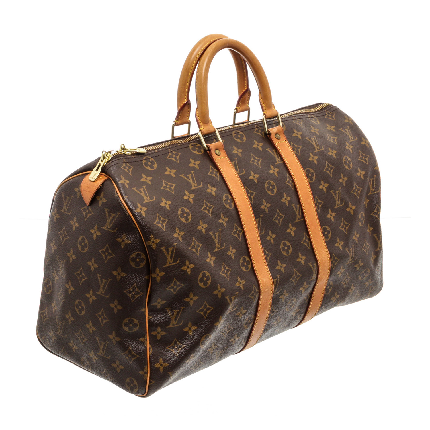Louis Vuitton // Monogram Canvas Leather Keepall 45cm Duffle Bag Luggage // Pre-Owned - Louis ...