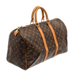 Louis Vuitton // Monogram Canvas Leather Keepall 45cm Duffle Bag Luggage // Pre-Owned