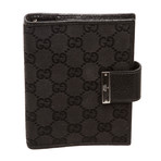 Gucci // Black Denim Leather Agenda Cover // Pre-Owned
