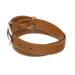 Gucci // Brown Leather G Logo Belt // Pre-Owned