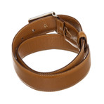 Gucci // Brown Leather G Logo Belt // Pre-Owned