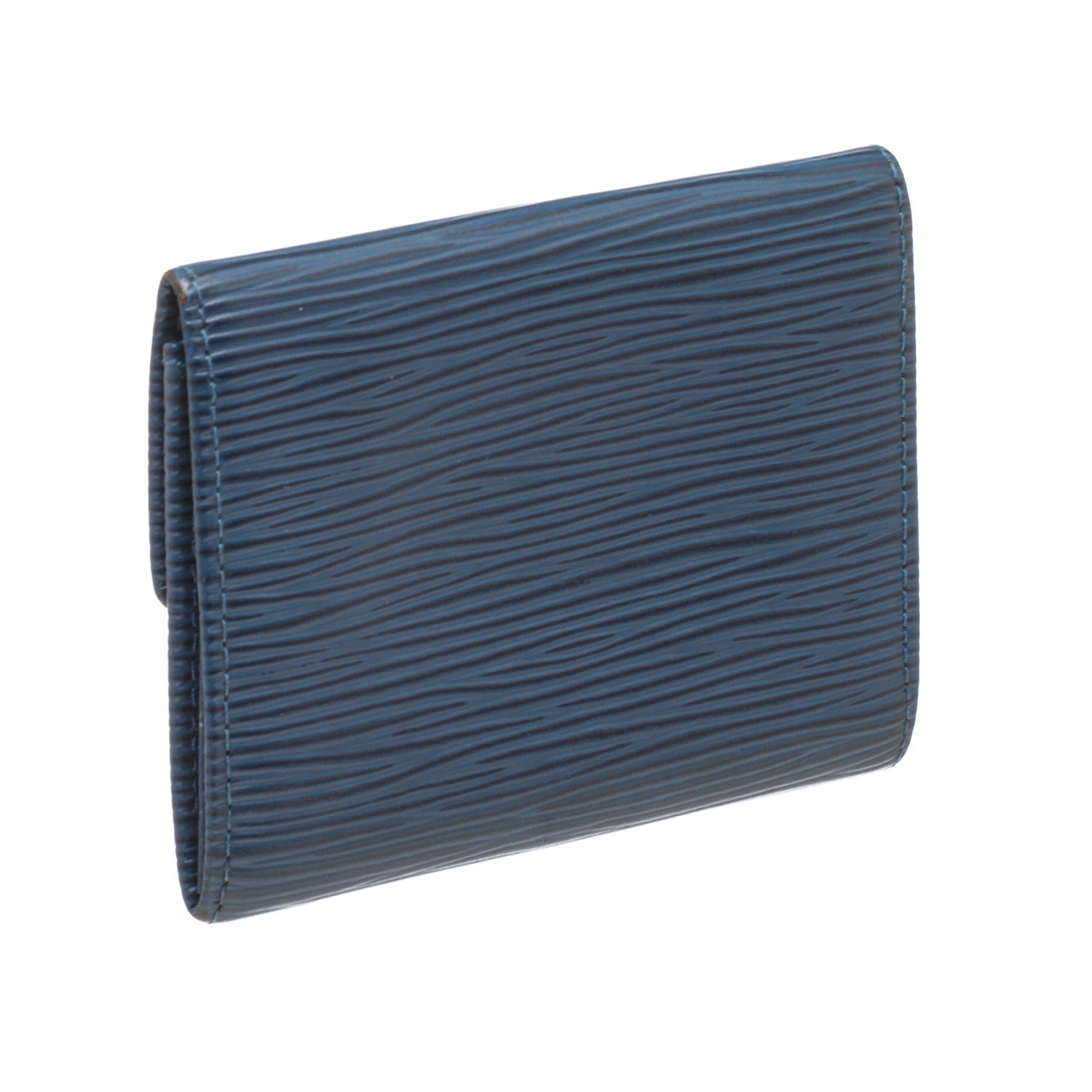 Louis Vuitton // Blue Epi Leather Porte Monnaie Simple Card Holder Wallet // Pre-Owned - Louis ...