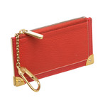 Louis Vuitton // Red Suhali Leather Pochette Cles Coin Pouch // Pre-Owned
