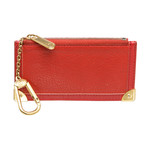 Louis Vuitton // Red Suhali Leather Pochette Cles Coin Pouch // Pre-Owned