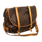 Louis Vuitton // Monogram Canvas Leather Saumur 43cm Messenger Bag // Pre-Owned