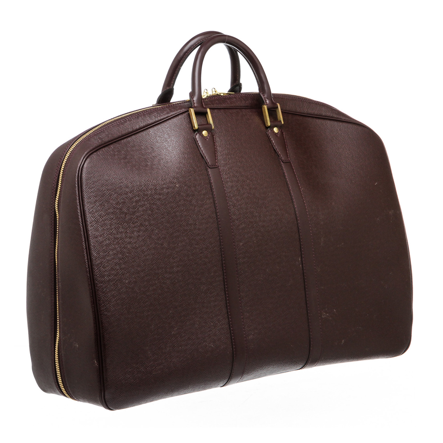 Louis Vuitton // Burgundy Taiga Leather Helanga 1 Poche Travel Duffle Bag // Pre-Owned - Louis ...