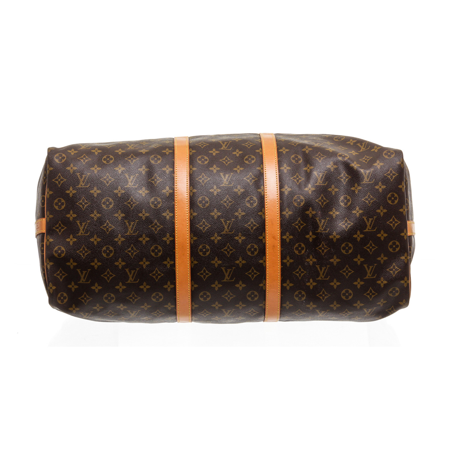 Louis Vuitton // Monogram Canvas Leather Keepall 60cm Bandouliere Duffle Bag Lugagge // Pre ...