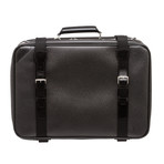Men's Taiga Leather Satellite 53 Suitcase // Black // Pre-Owned