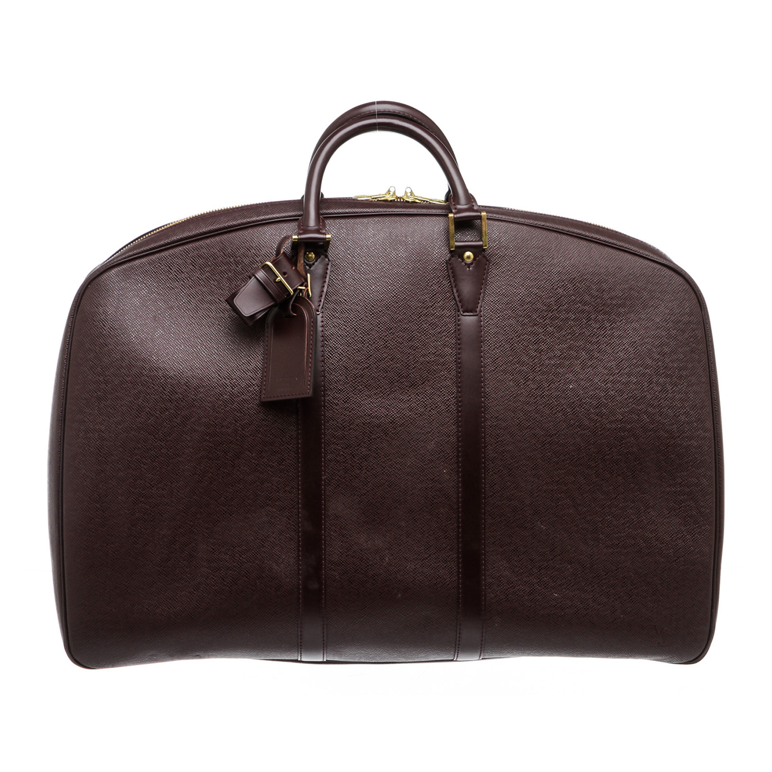 Louis Vuitton // Burgundy Taiga Leather Helanga 1 Poche Travel Duffle Bag // Pre-Owned - Louis ...