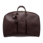 Louis Vuitton // Burgundy Taiga Leather Helanga 1 Poche Travel Duffle Bag // Pre-Owned