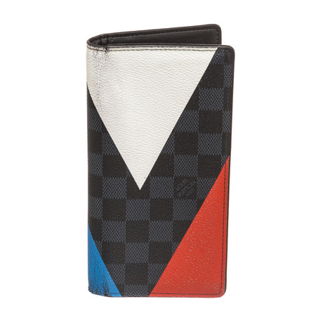 Louis Vuitton // Damier Graphite + Multicolor Brazza Wallet // Pre-Owned