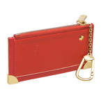 Louis Vuitton // Red Suhali Leather Pochette Cles Coin Pouch // Pre-Owned