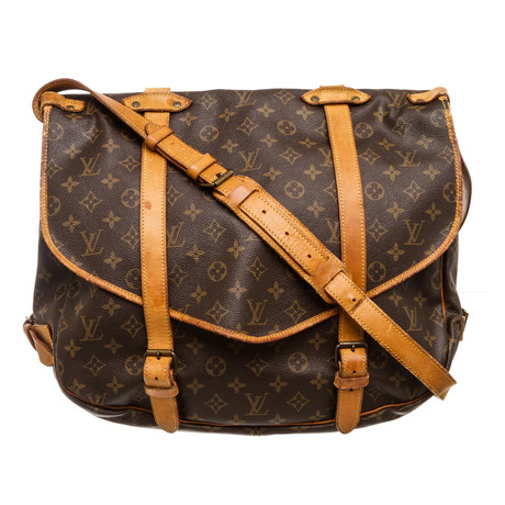 Louis Vuitton // Monogram Canvas Leather Saumur 43cm Messenger Bag // Pre-Owned