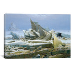 The Polar Sea, 1824 // Caspar David Friedrich (18"W x 12"H x 0.75"D)