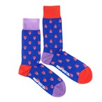 Arrows Socks // Blue + Purple + Red