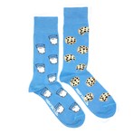 Milk + cookies Socks // Blue + White + Tan