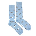 Paper Airplane Socks // Light Blue + White + Black