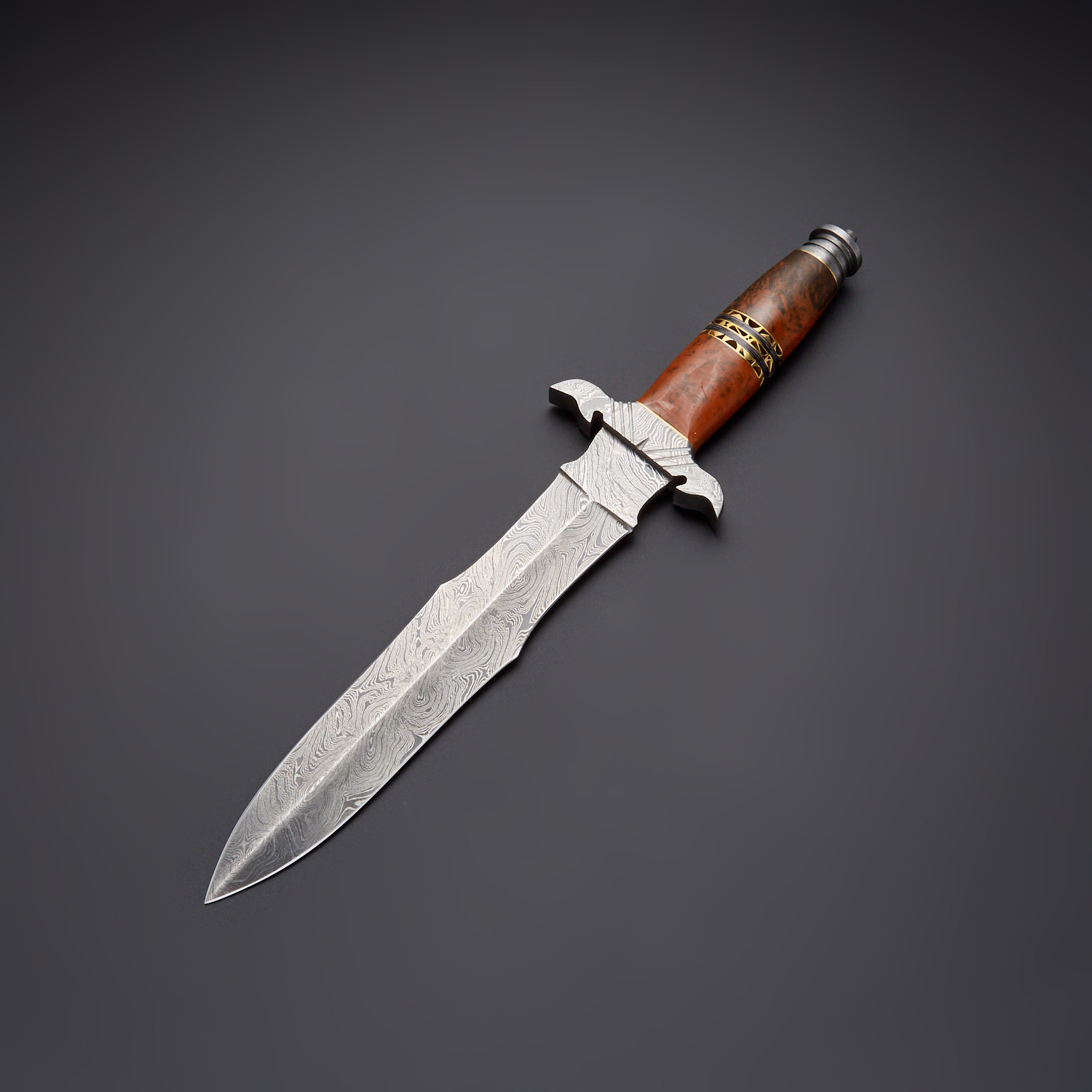 Damascus Dagger Knife Dgr 666 Evermade Traders Touch Of Modern
