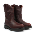 Steel-Toe Wellington Work Boots // Brown (US: 5.5)
