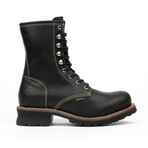 Steel-Toe Logger Boots // Black (US: 6.5)