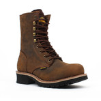 Steel-Toe Logger Boots // Brown (US: 9)