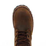 Steel-Toe Logger Boots // Brown (US: 7)