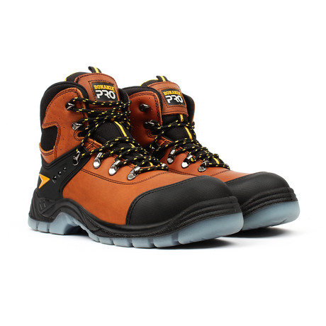 Steel-Toe Pro Series Work Boots + Toe-Guard // Brown (US: 5)
