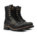 Steel-Toe Logger Boots // Black (US: 7.5)