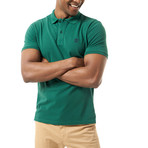 Jordyn Short-Sleeve Polo // Dark Green (XL)