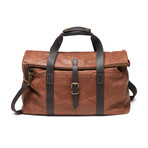 Lincoln Fold Over Duffle // Chestnut