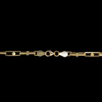 4.5mm Elongated Rolo Chain Necklace // 18K Yellow Gold
