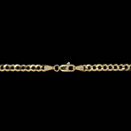 Solid 14K Gold 3.8MM Thick Cuban Link Chain Necklace (22")