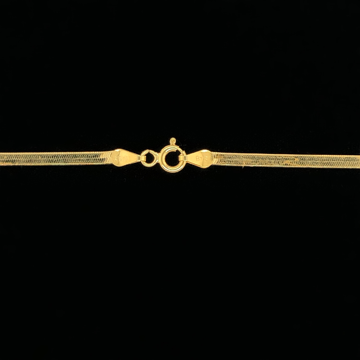 Solid 10K Yellow Gold Magic Herringbone Necklace // 2.5mm (18" // 3.8g