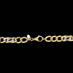 18K Two-Tone Gold Figaro Larga Chain Necklace // 9.5mm (22")