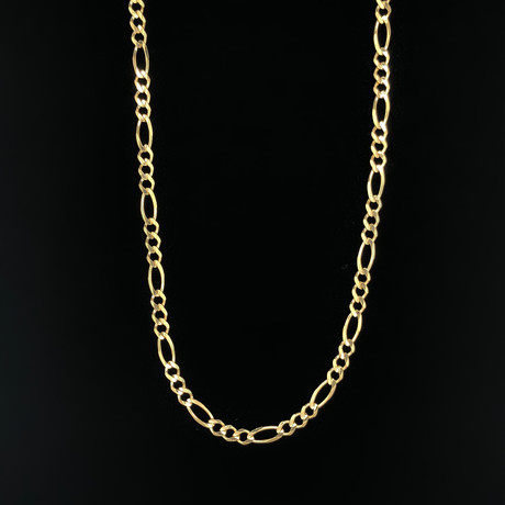 Solid 18K Gold Figaro Chain Necklace // 4.5mm // Yellow (22" // 16.3g)