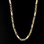 18K Yellow Gold Bullet Chain Necklace // 6mm