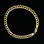 Solid 18K Yellow Gold Cuban Chain Bracelet // 5.5mm