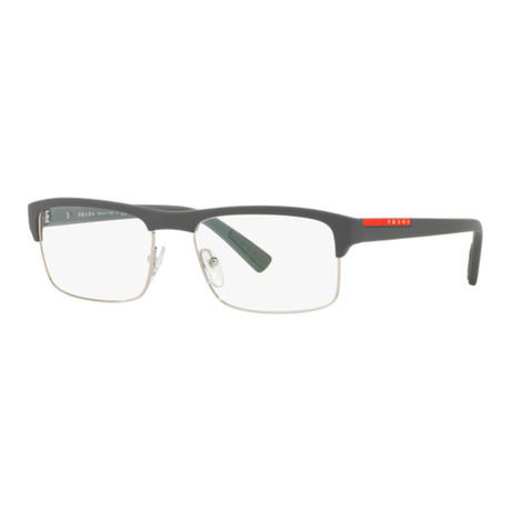 Prada // Men's Rectangle Eyeglasses // Gray