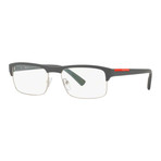 Prada // Men's Rectangle Eyeglasses // Gray